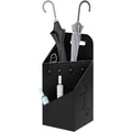 regenschirmstaender 2 slots schirmstaender regenschirm regenschirmhalter mit griff 4 haken fuer eingangsbereich 20x49x20 cm aus metall schwarz sst14an