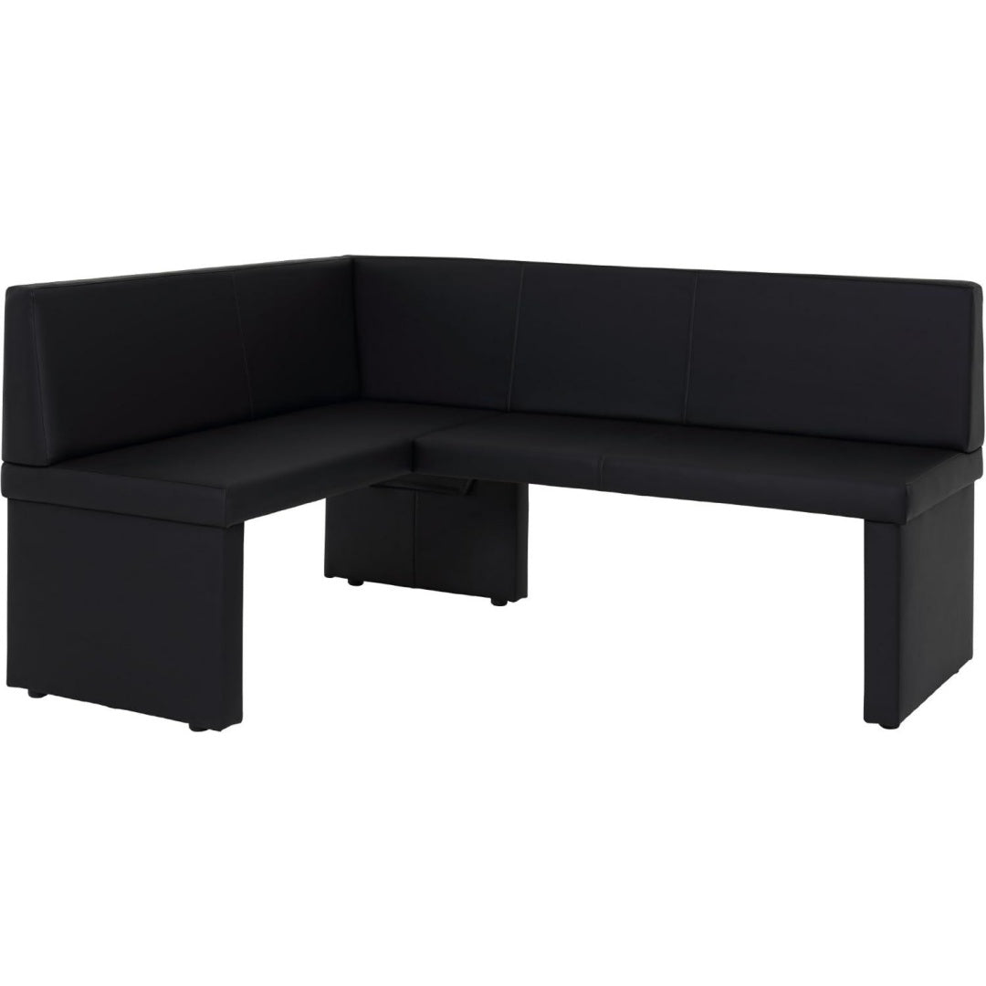 eckbank taina reb kunstleder schwarz gestell aus holz langer schenkel rechts 128 x168 x 84cm