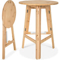 klapptisch holz stehtisch klappbar tisch rund klappbarer bistrotisch holztisch beistelltisch klappbar klapptisch runder tisch als bartisch fuer stehempfang - hoehe ca 110 cm 79 cm