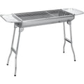 holzkohlegrill edelstahl faltgrill campinggrill 74 x 335 x 715 cm outdoor grill tragbar kohlegrill fuer den aussenbereich